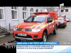 Simularea națională a dat peste cap intervenţiile ambulanţelor. O femeie a fost nevoită să aştepte mai bine de 4 ore o Salvare