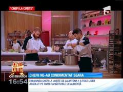 Show-ul "Chefi la cuţite", lider absolut de audienţă