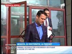 Primarul de la 3, Robert Negoiţă, chemat la Parchetul General în legătură cu teza de zece de la doctorat