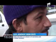 O femeie s-a prezentat cu copilul subnutrit la medicul de familie, moartă de beată