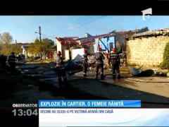 Explozie în cartier. O femeie a fost rănită