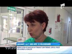 Caz revoltător la Iaşi! Un copil cântăreşte numai 12 kilograme la şapte ani
