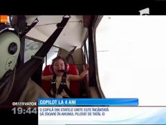 O fetiţă de patru ani din SUA, copilot pentru tatăl ei!