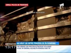Trei pakistanezi, prinşi la graniţa cu România, ascunşi într-un TIR