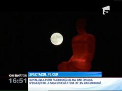 "Superluna", spectacol pe cer