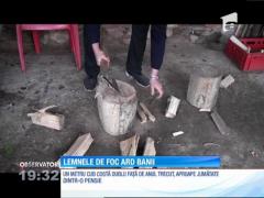 Milioane de români fac sacrificii uriaşe pentru a se încălzi iarna aceasta. Metrul cub de lemne costă cât o pensie întreagă. Tocmai lupta împotriva defrişărilor a ridicat tarifele