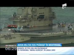 Un avion militar rusesc MiG-29 s-a prăbuşit în Marea Mediterană