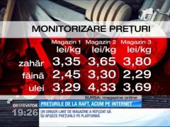 Românii nu vor mai lua la rând magazinele, pentru a afla care e cel mai bun preţ al alimentelor. Le vor putea verifica cu un simplu click, din faţa calculatorului