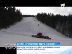 Ultimele pregătiri pe pârtiile de schi