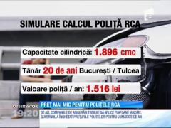 Guvernul a înghețat prețurile polițelor RCA pentru jumătate de an