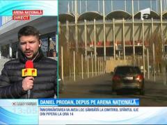 Trupul neînsufleţit al lui Daniel Prodan, depus la Arena Naţională