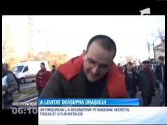 Nu e pasăre, nu e avion şi nici Superman! A levitat pe străzile din Timişoara deasupra unui TIR în mişcare!