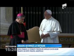 DECIZIE ISTORICĂ anunţată de Papa Francisc: Credincioşii romano-catolici, iertaţi de un păcat capital