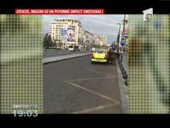 Scene șocante în fața copilului. O mamă strigă după ajutor!