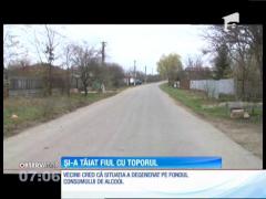 Un bărbat din Dâmboviţa şi-a atacat propriul fiu şi i-a tăiat mâna cu toporul