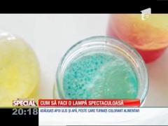 Special! Lămpile cu lavă pot fi făcute în orice tip de sticlă
