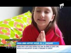 Fiica de numai zece ani a unui artist, ucisă de tumoare pe creier