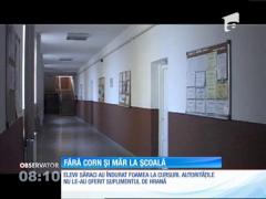 Elevii din Bistrița Năsăud, fără corn și măr la școală