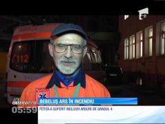 Bebeluș ars în incediu