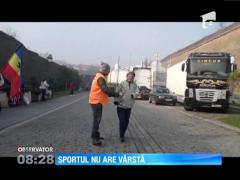 Sportul nu are vârstă. Nea Mitică a alergat la categoria 90 plus!