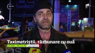 Şoferii Uber, bombardaţi cu ouă în faţa unui mall din Capitală