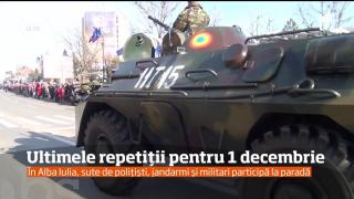 Repetiţiile pentru paradele militare de Ziua României s-au încheiat