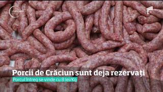 În satele din apropierea Bucureştiului, bursa cărnii de porc e oficial deschisă