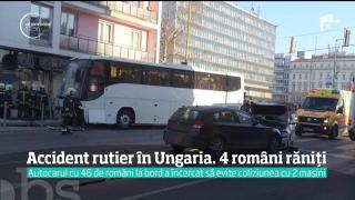 Patru români, răniţi într-un teribil impact produs în Ungaria