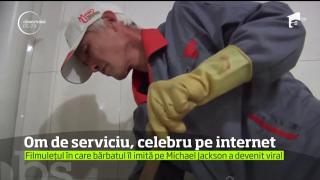 Un om de serviciu din China face senzaţie pe Internet, printr-un dans al lui Michael Jackson