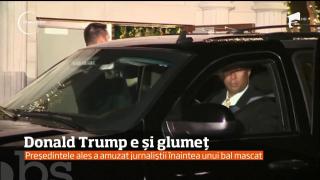 Preşedintele ales Donald Trump pare să fie şi un tip glumeţ