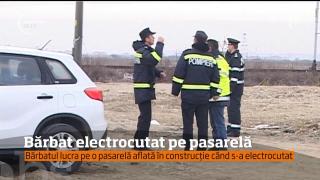 Un bărbat s-a electrocutat accidental şi a scăpat cu viaţă. 27.000 de volţi au trecut prin corpul muncitorului din Târgu Jiu