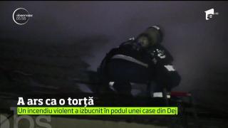 Un pensionar a rămas fără acoperiş deasupra capului în plină iarnă