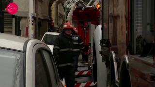 Incendiu puternic în centrul Capitalei, zona Dorobanţi. Două persoane au fost rănite