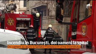 Incendiu în București, într-o vilă din Dorobanţi. Doi oameni au fost răniţi