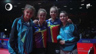 Echipa de tenis de masă a României a reuşit să câştige prima medalie de aur la un concurs internaţional