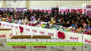 Eveniment caritabil la Washington: Michelle Obama a împachetat milioane de jucării pentru copii nevoiaşi