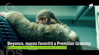 Beyonce, marea favorită a Premiilor Grammy. Ea a devenit artista cu cele mai multe nominalizări din istoria premiilor Grammy