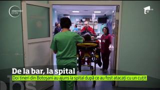 Scandal într-un bar din Botoşani! Doi tineri au ajuns la spital înjunghiaţi