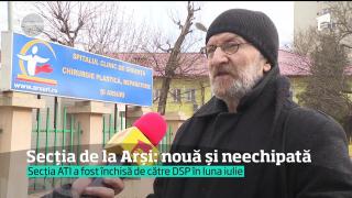Noua secţie de Terapie Intensivă de la Spitalul de Arsuri va fi dotată cu aparatură medicală