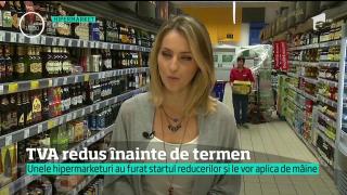 TVA-ul va scădea cu încă un procent pentru mai multe categorii de produse