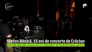 Ștefan Bănică sărbătorește 15 ani de concerte de Crăciun