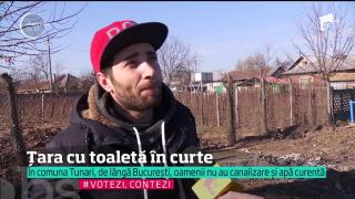 În comuna Tunari, de lângă București, oamenii nu au canalizare și apă curentă