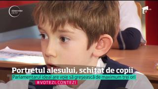 Portretul alesului, schiţat de copii