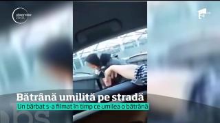 Bătrână umilită în plină stradă