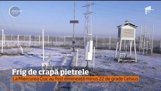 Record de frig la Miercurea Ciuc: minus 22 de grade Celsius