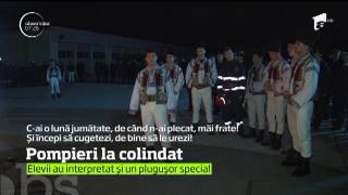 Elevii şcolii de pompieri de la Boldeşti au plecat la colindat