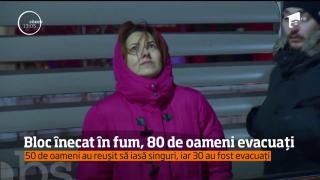 Incendiu puternic într-un bloc din Capitală, pe Splaiul Independenței. Zeci de persoane au fost evacuate