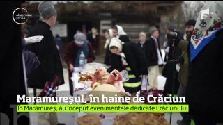 Maramureşul s-a îmbrăcat în straie de Crăciun şi aşteaptă colindători