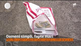 Oameni simpli, fapte mari. Un bărbat care trăieşte din vânzarea măturilor a găsit nişte bani pe jos și i-a înapoiat