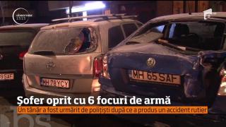 Șofer oprit cu şase focuri de armă